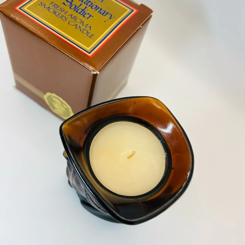 Vintage Avon Revolutionary Soldier Smoker’s Candle Mug with Original Box
